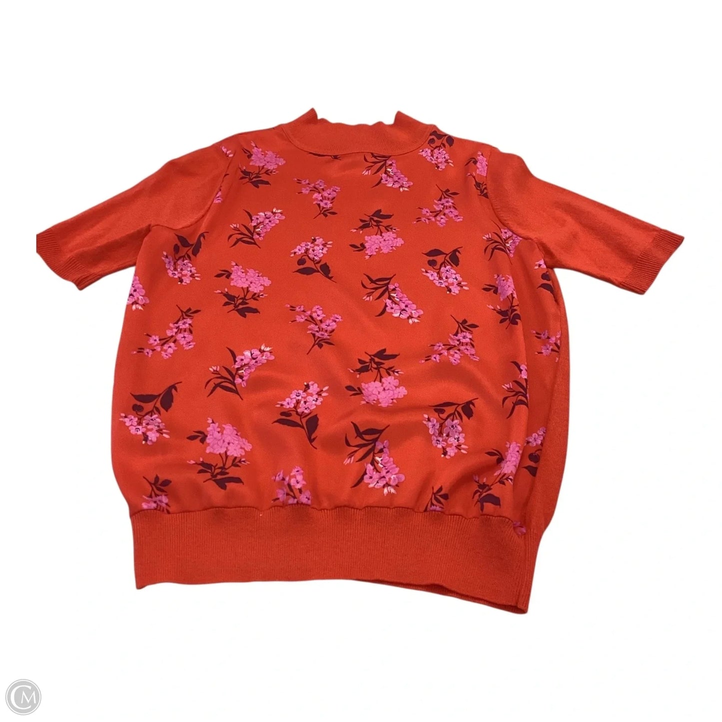 Top Short Sleeve By Ann Taylor In Red, Size: S