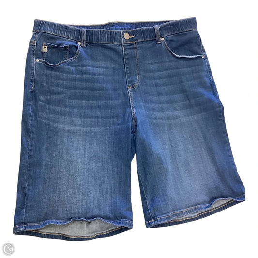 Shorts By Belle By Kim Gravel In Blue Denim, Size: 20