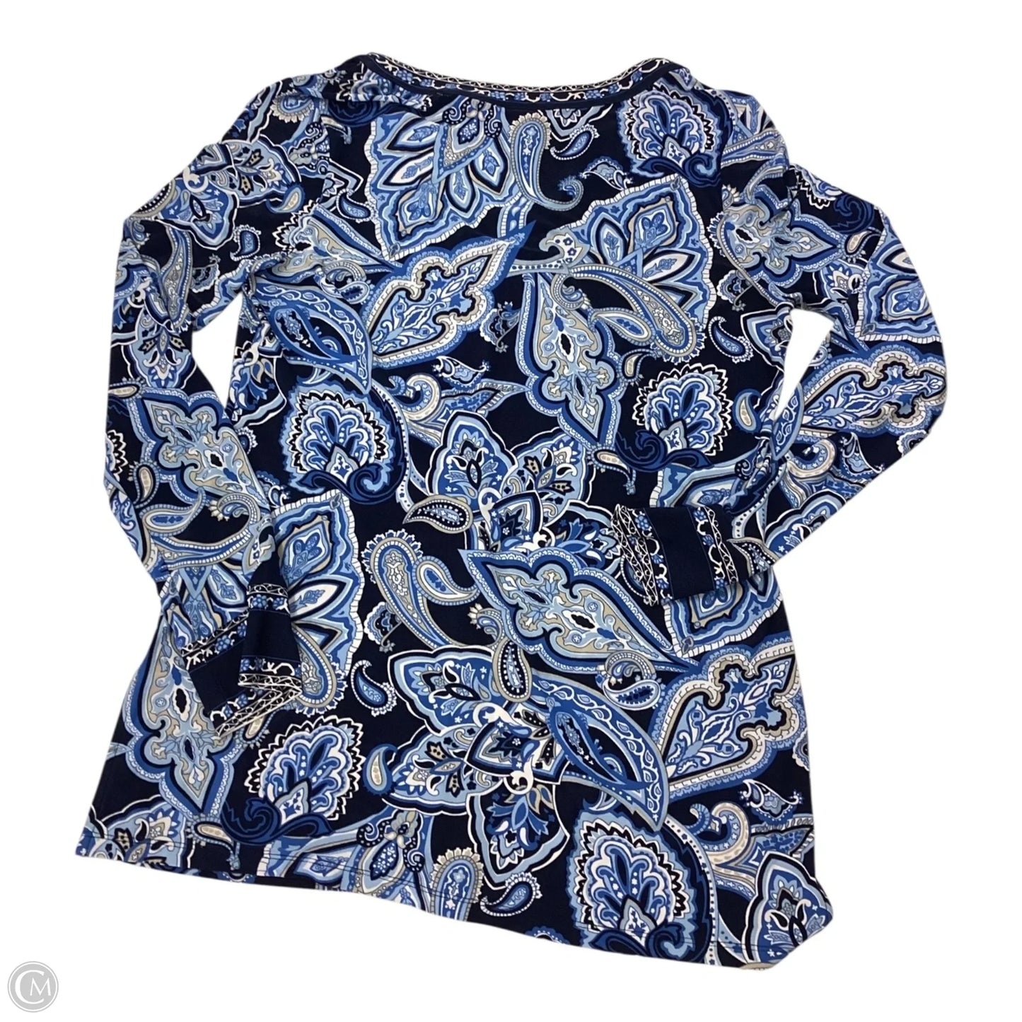 Top Long Sleeve By Inc In Blue, Size: M