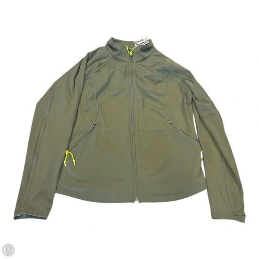 Athletic Jacket By Talbots In Green, Size: L