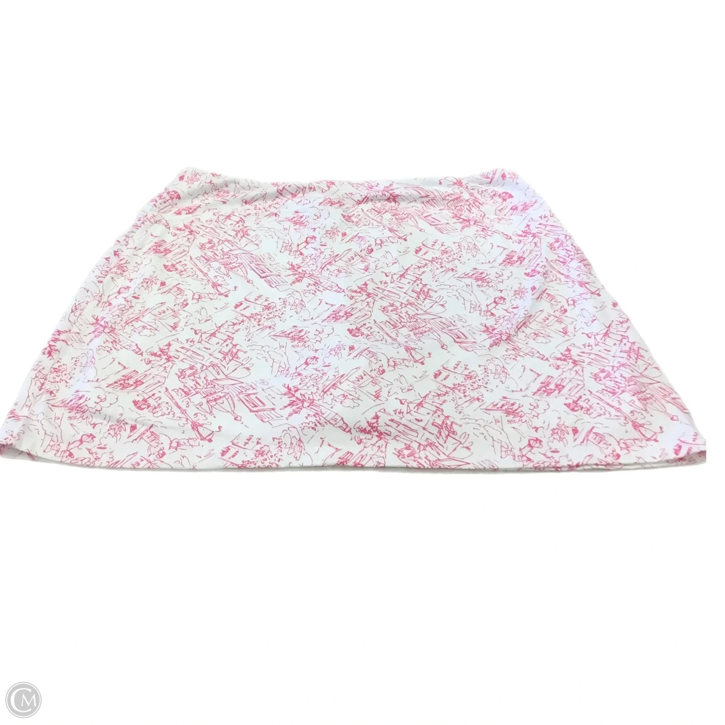 Skort By Clothes Mentor In Pink & White, Size: Xlp