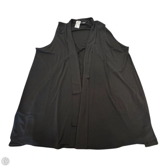 Cardigan By Susan Graver In Black, Size: 3x