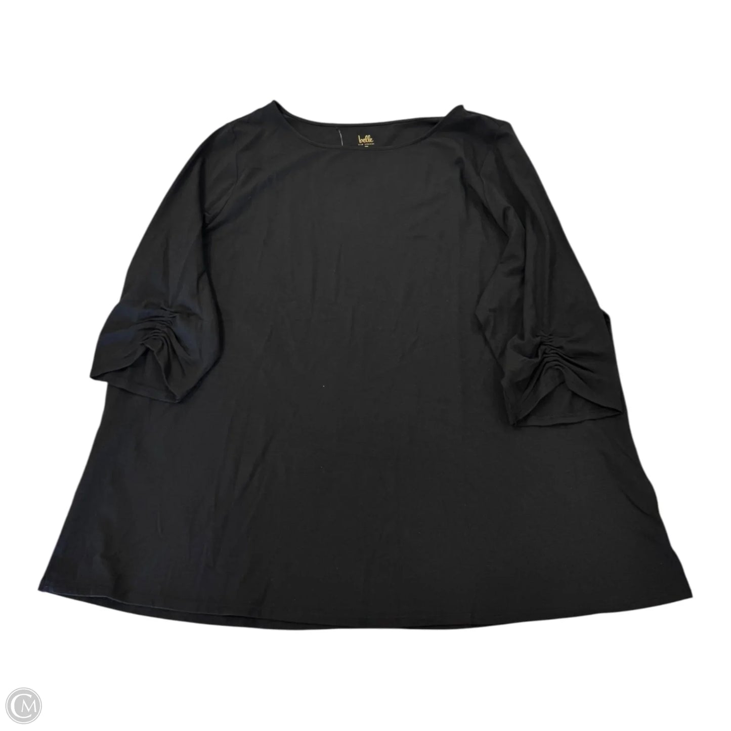 Top Short Sleeve Basic By Belle By Kim Gravel In Black, Size: 3x