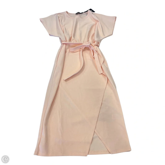 Dress Casual Short By Pretty Little Thing In Peach, Size: 12