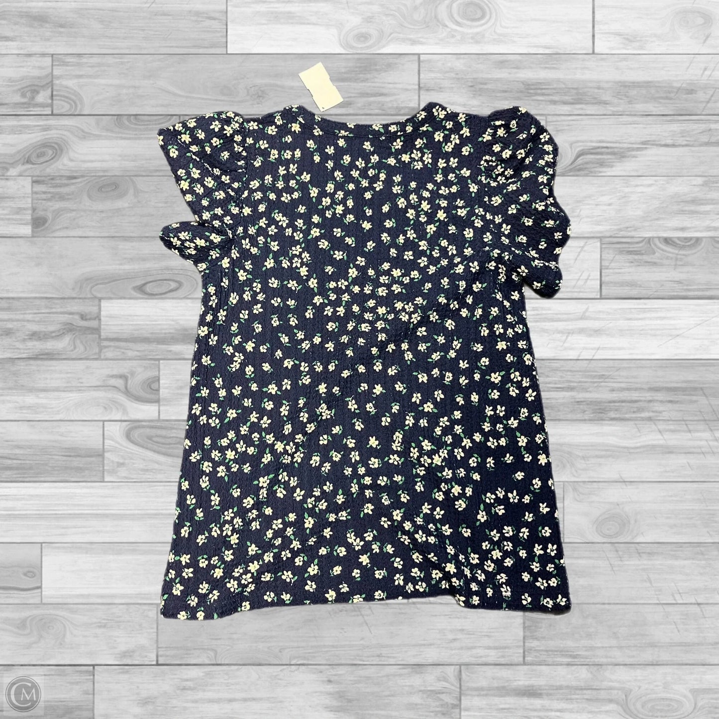 Top Short Sleeve By Loft In Floral Print, Size: Xs