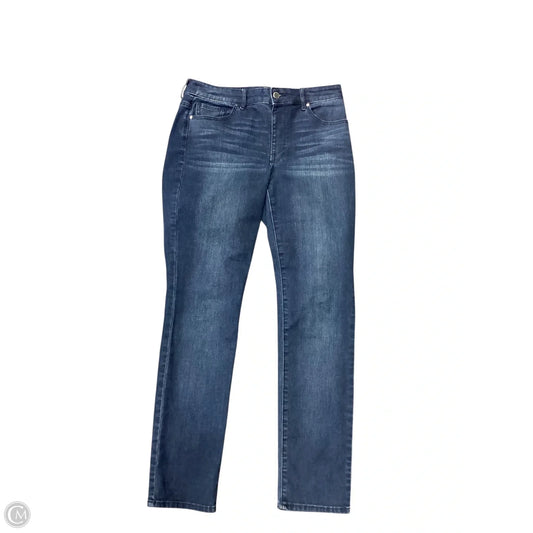 Jeans Straight By Chicos In Blue, Size: S