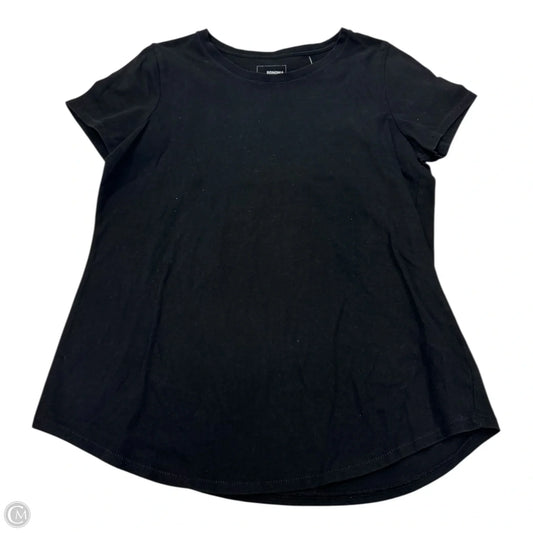 Top Short Sleeve Basic By Sonoma In Black, Size: M