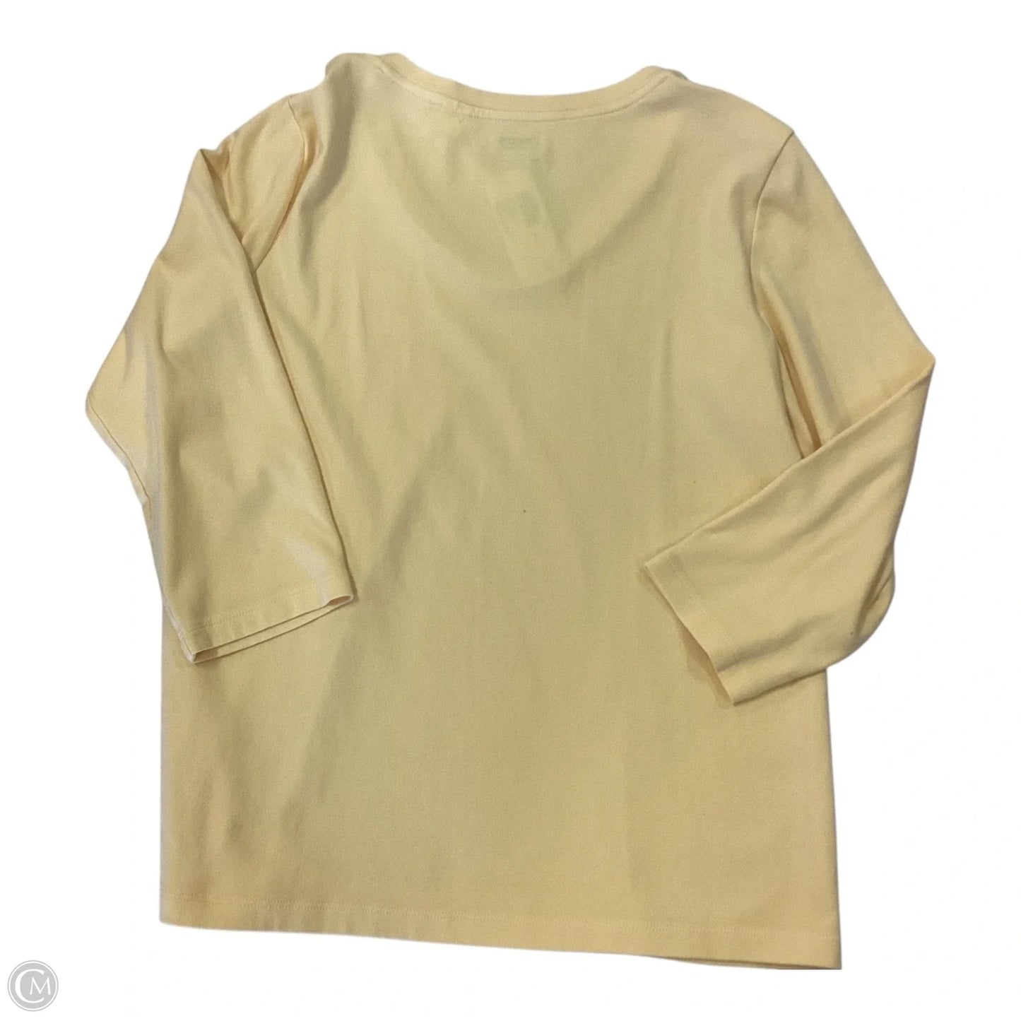 Top Long Sleeve Basic By Chicos In Yellow, Size: L (2)