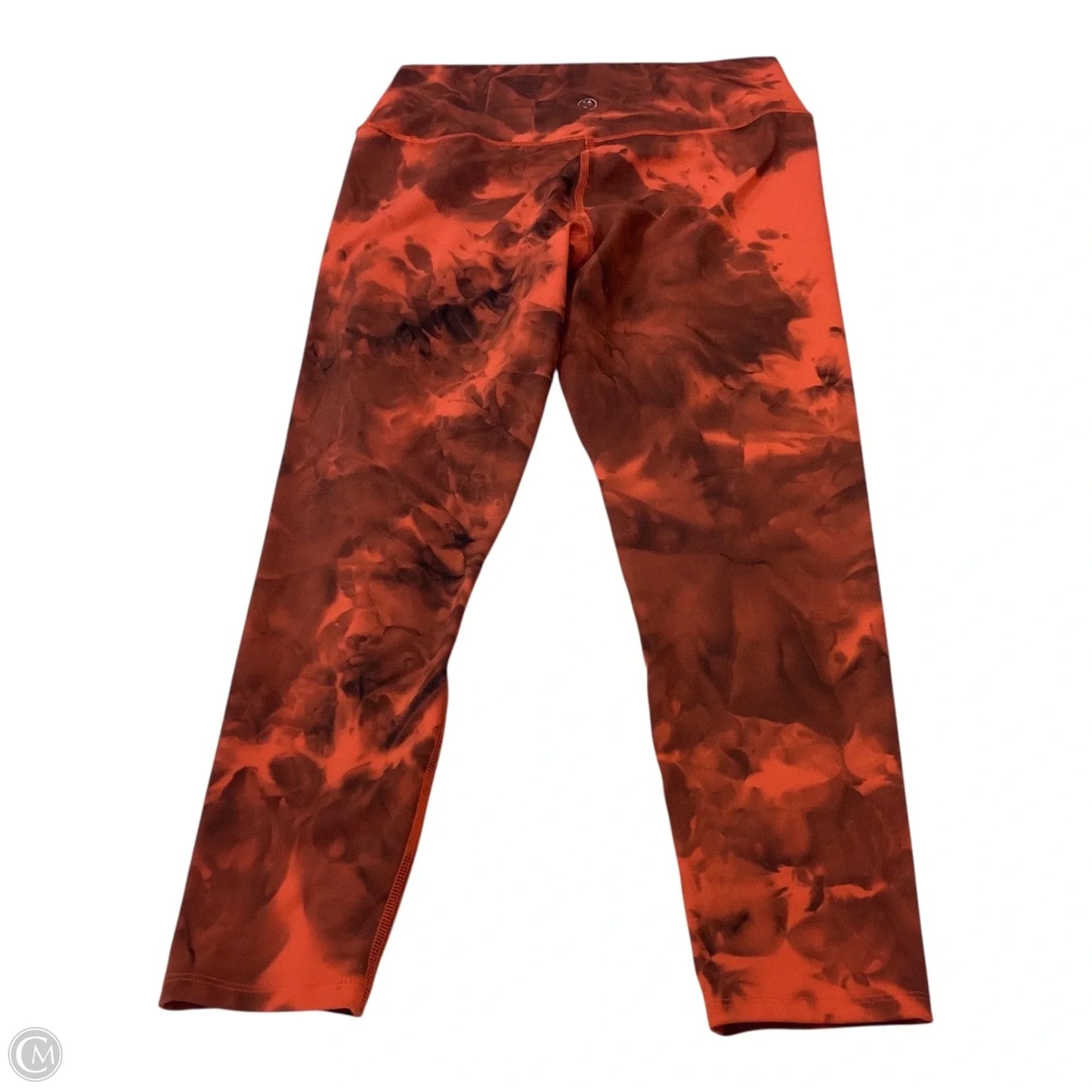 Athletic Leggings By Sage In Orange, Size: M