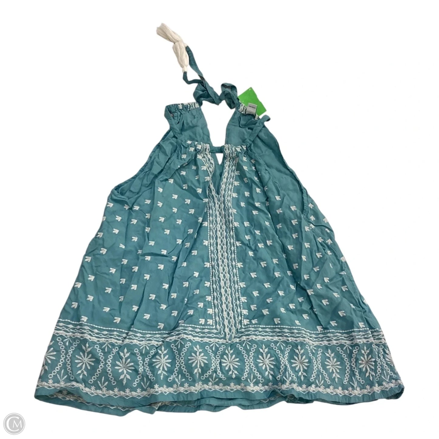 Top Sleeveless By Sundance In Blue & Cream, Size: L