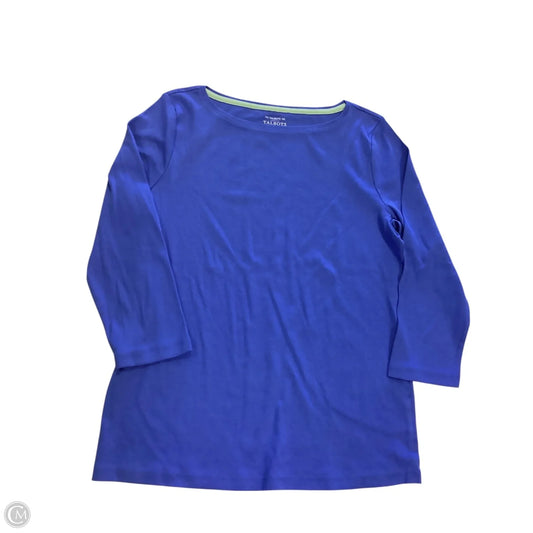 Top Long Sleeve Basic By Talbots In Blue, Size: M