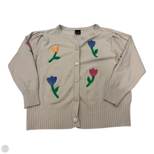 Sweater Cardigan By Aaeda In Floral Print, Size: M