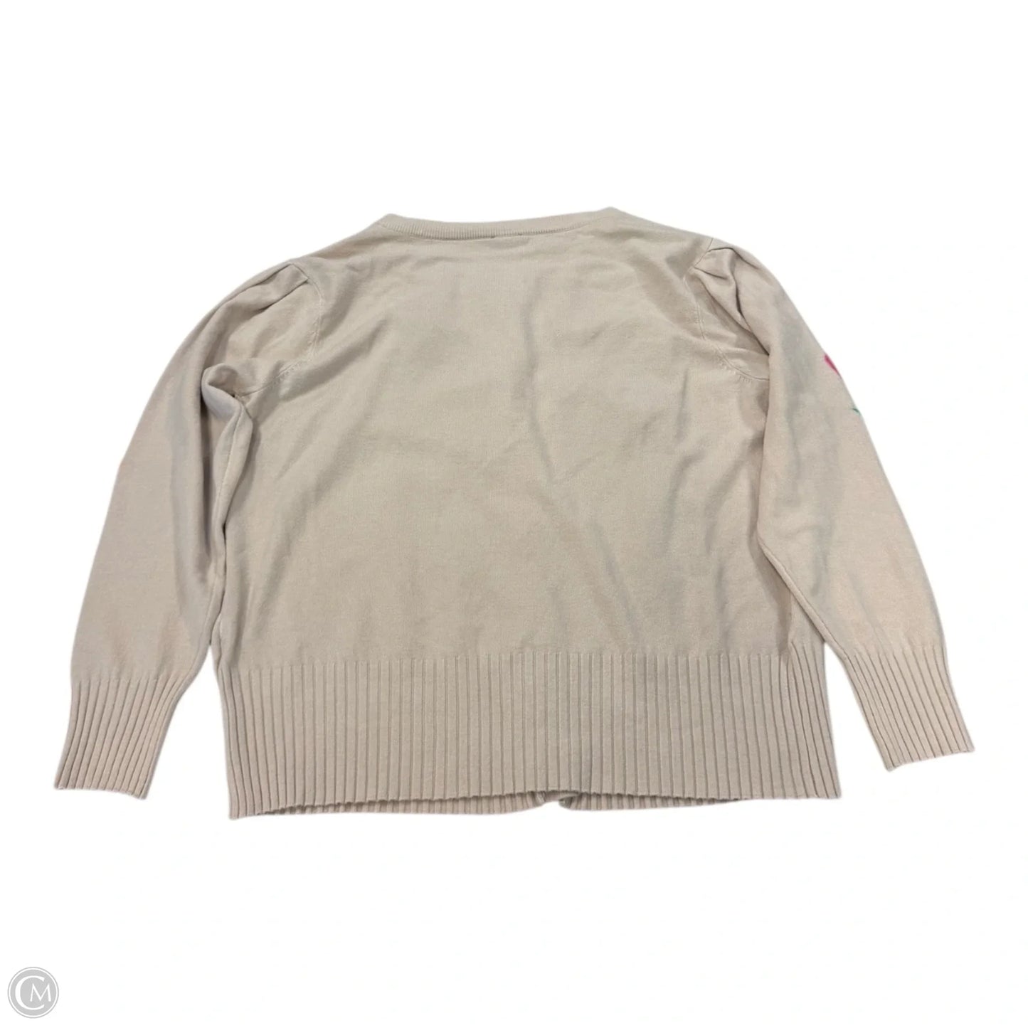 Sweater Cardigan By Aaeda In Floral Print, Size: M