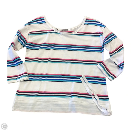 Top Long Sleeve By Talbots In Striped Pattern, Size: S
