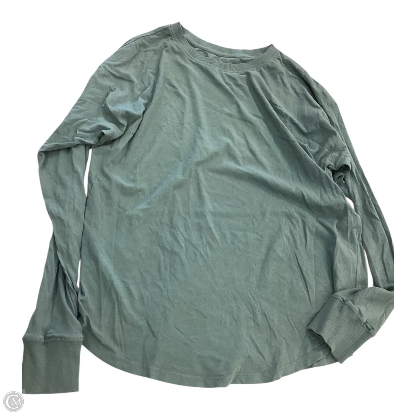 Top Long Sleeve Basic By Loft In Green, Size: M