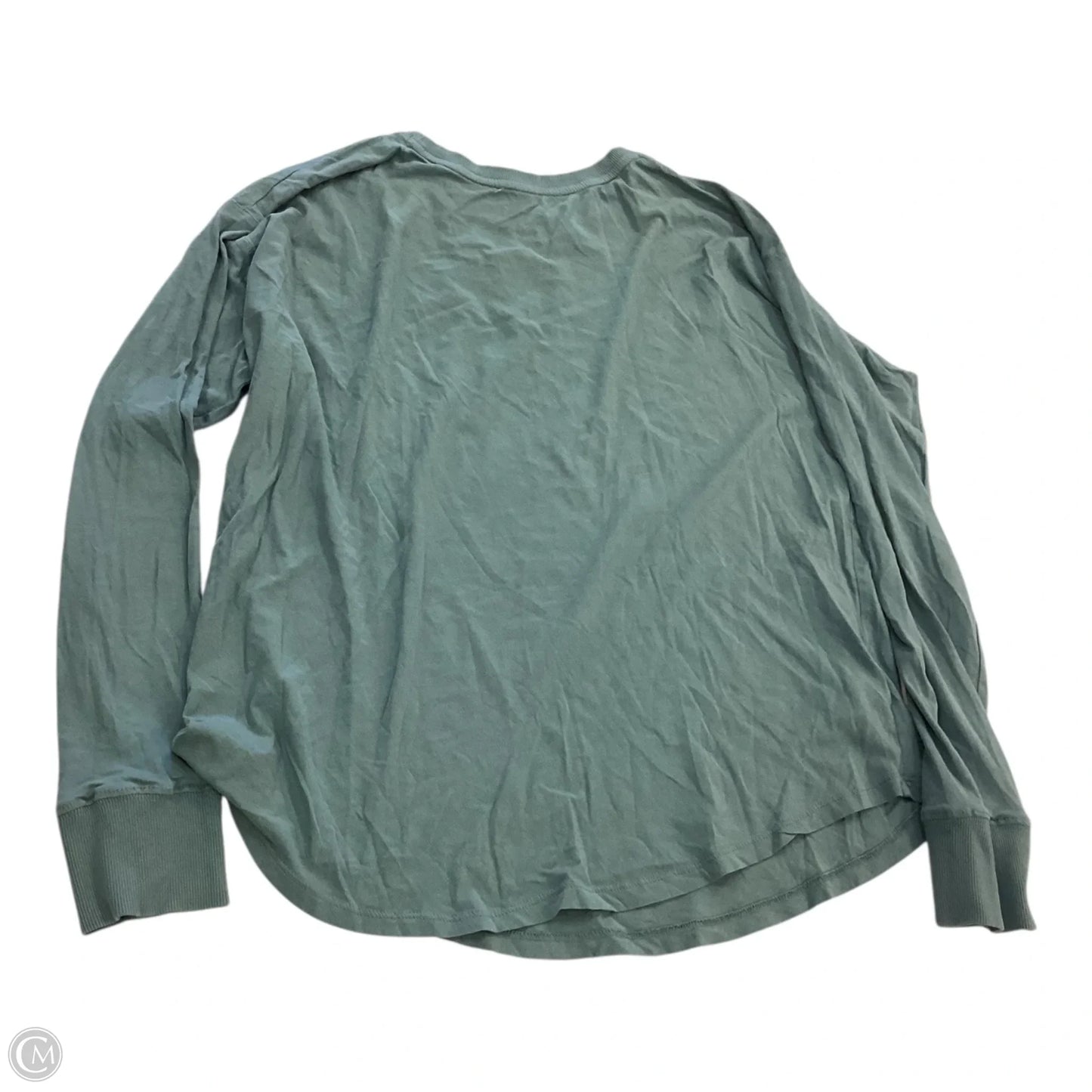 Top Long Sleeve Basic By Loft In Green, Size: M