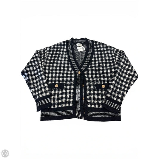 Cardigan By Rd Style In Blue & White, Size: S
