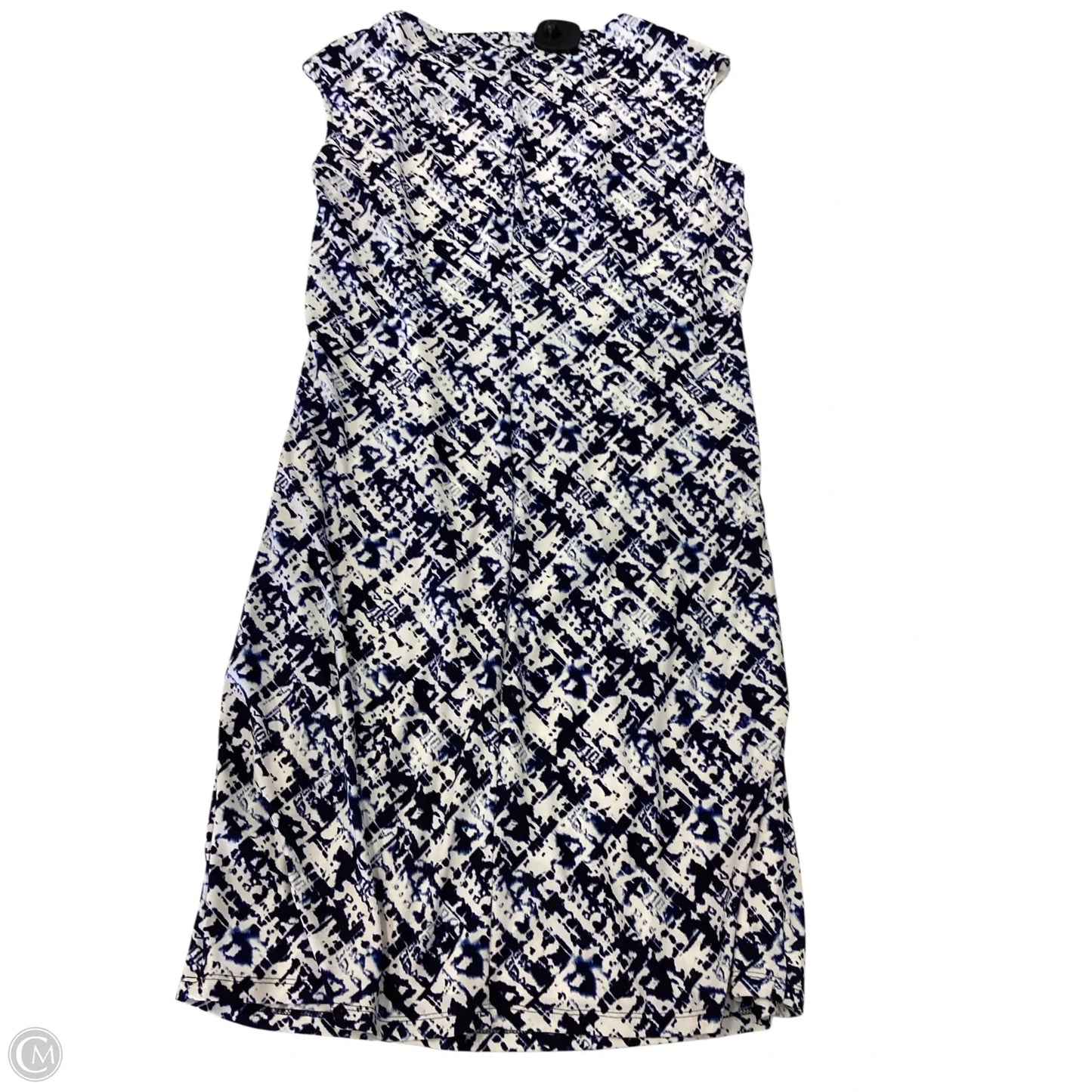 Dress Work By Chaps In Blue & White, Size: Xl