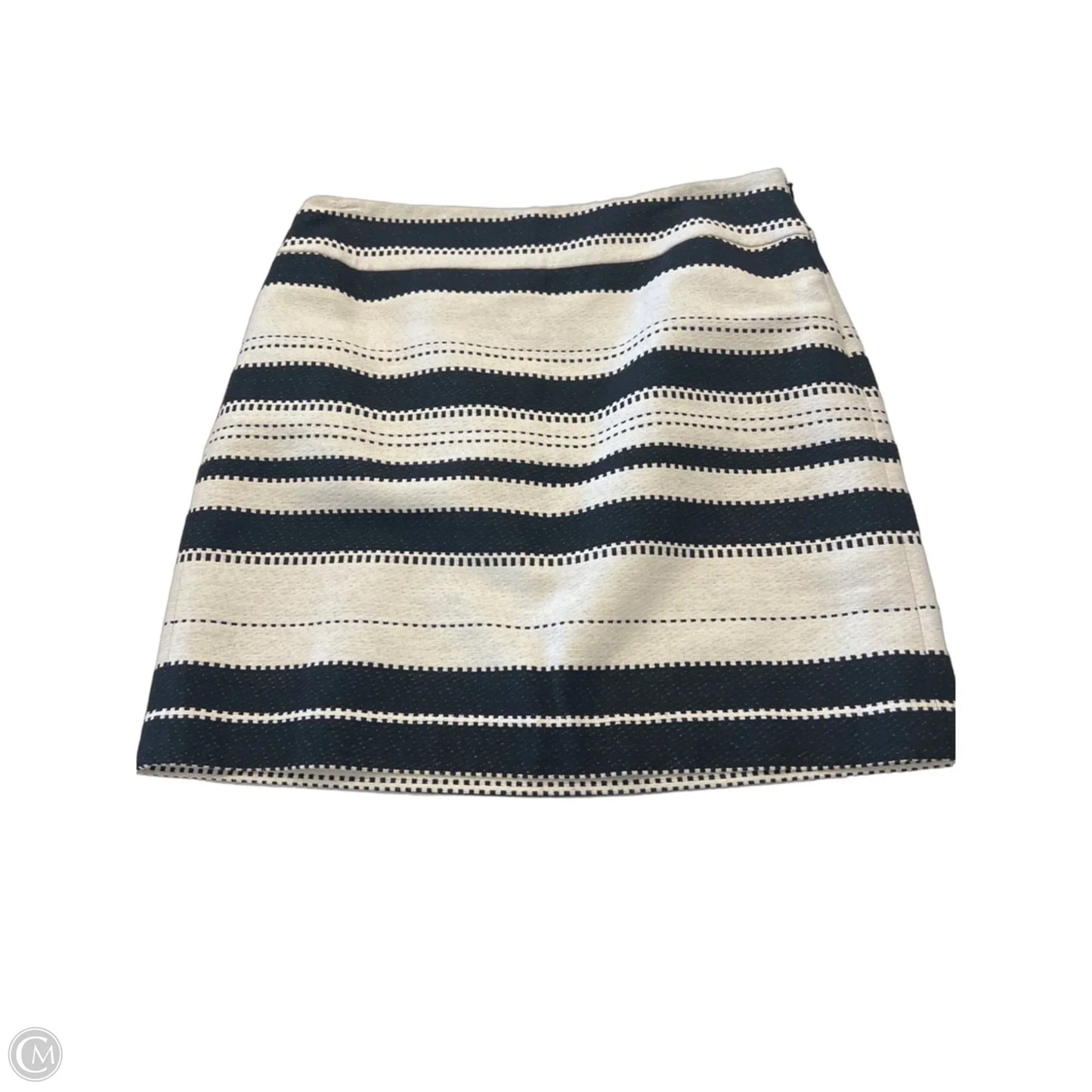Skirt Mini & Short By Loft In Black & Cream, Size: 6