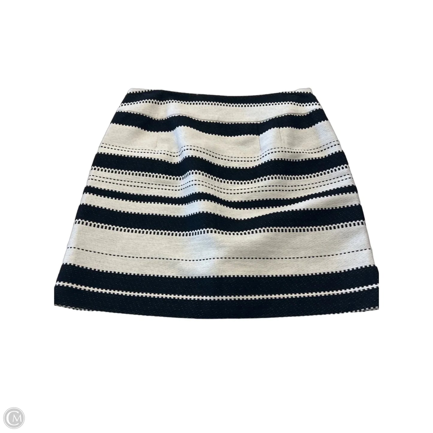 Skirt Mini & Short By Loft In Black & Cream, Size: 6