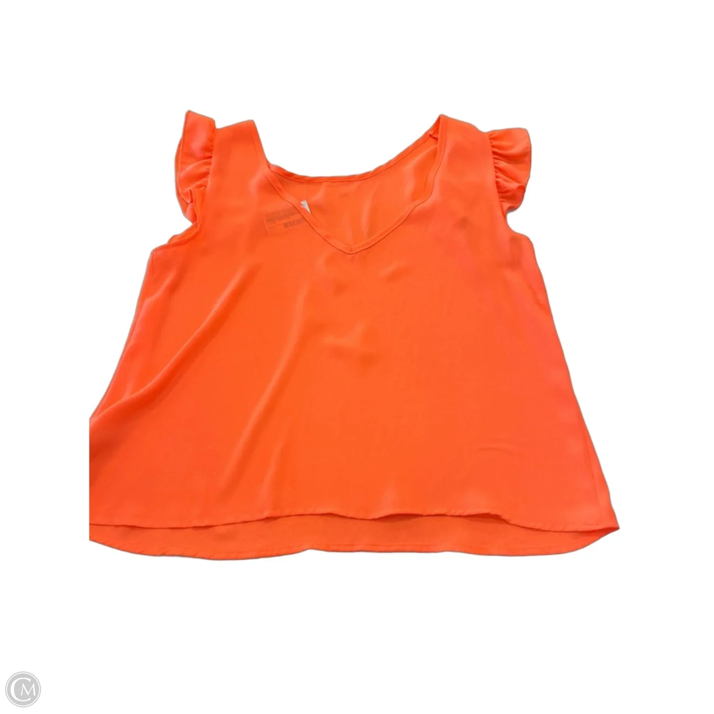 Blouse Sleeveless By Clothes Mentor In Orange, Size: L