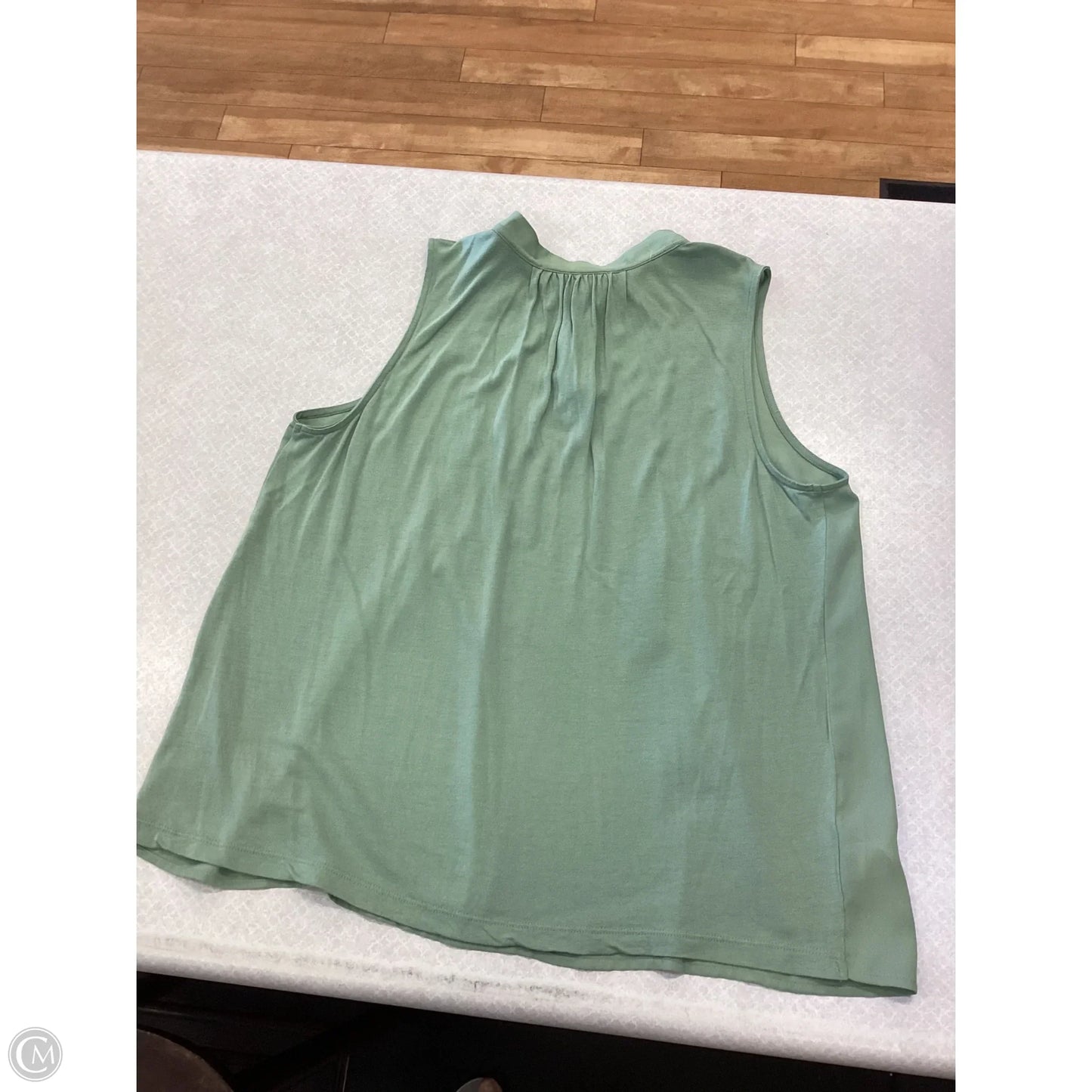 Blouse Sleeveless By Loft In Green, Size: Lp