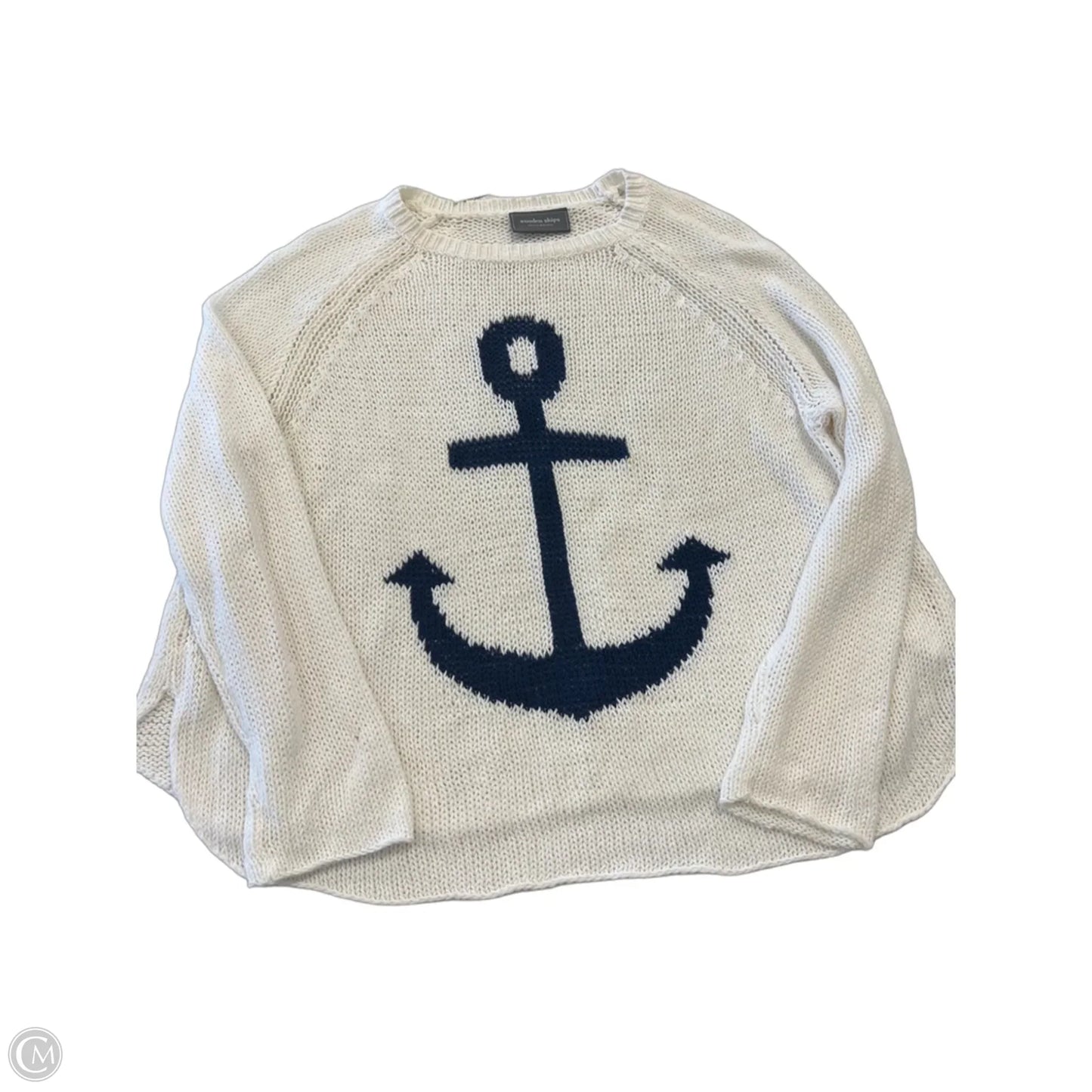 Sweater By Wooden Ships In Cream, Size: Xs