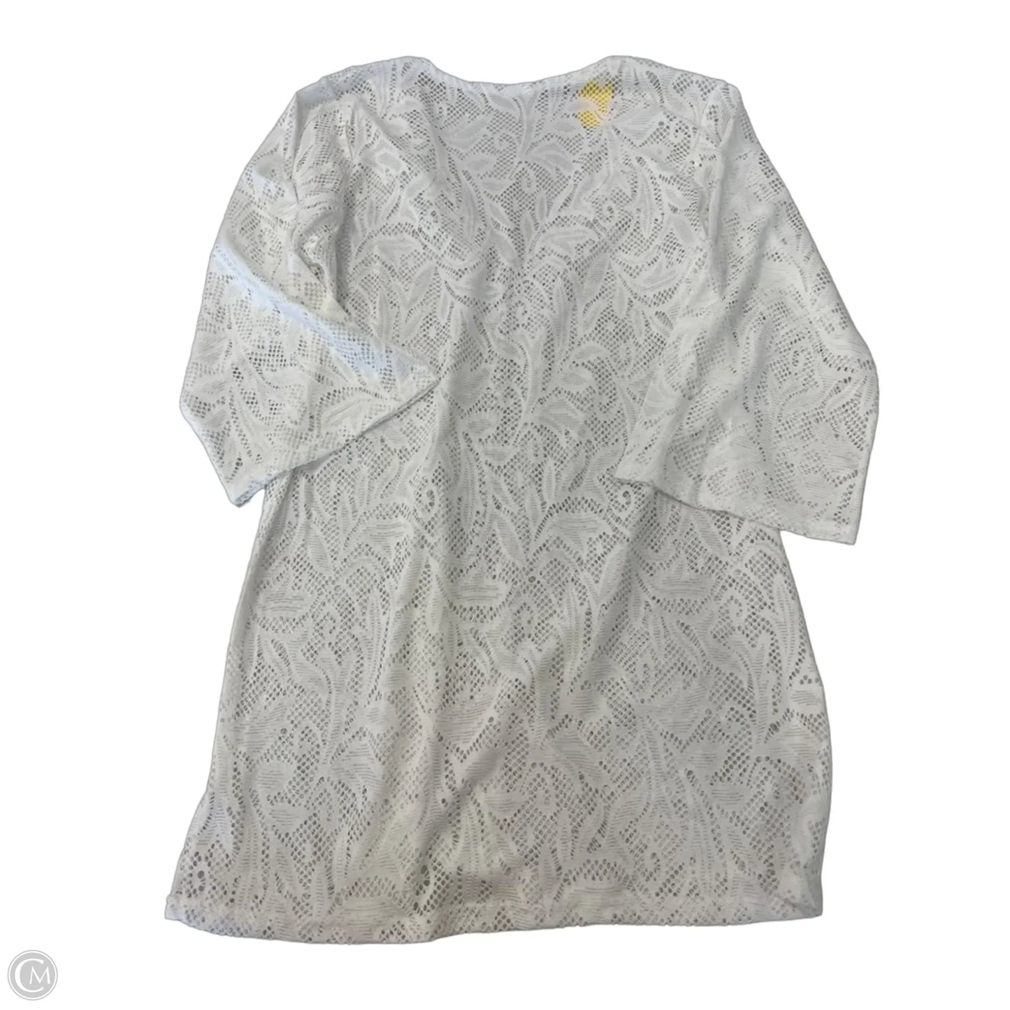 Swimwear Cover-up By Clothes Mentor In White, Size: L