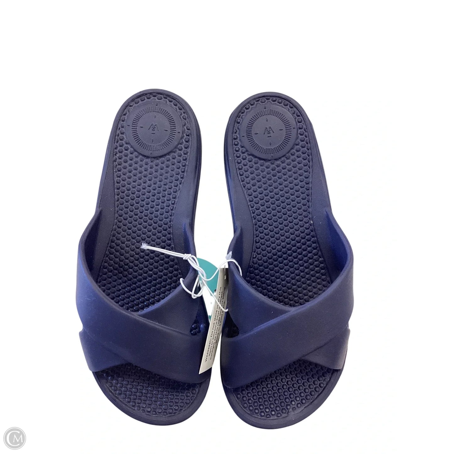 Sandals Flats By Totes In Navy, Size: 7