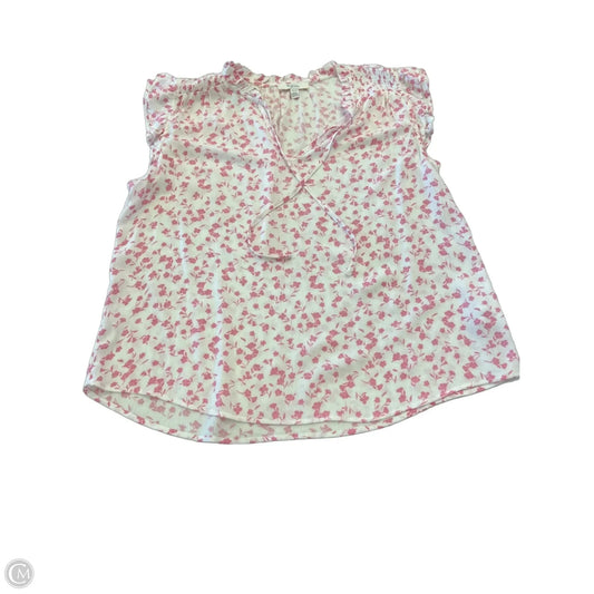 Top Sleeveless By Clothes Mentor In Pink & White, Size: Xl