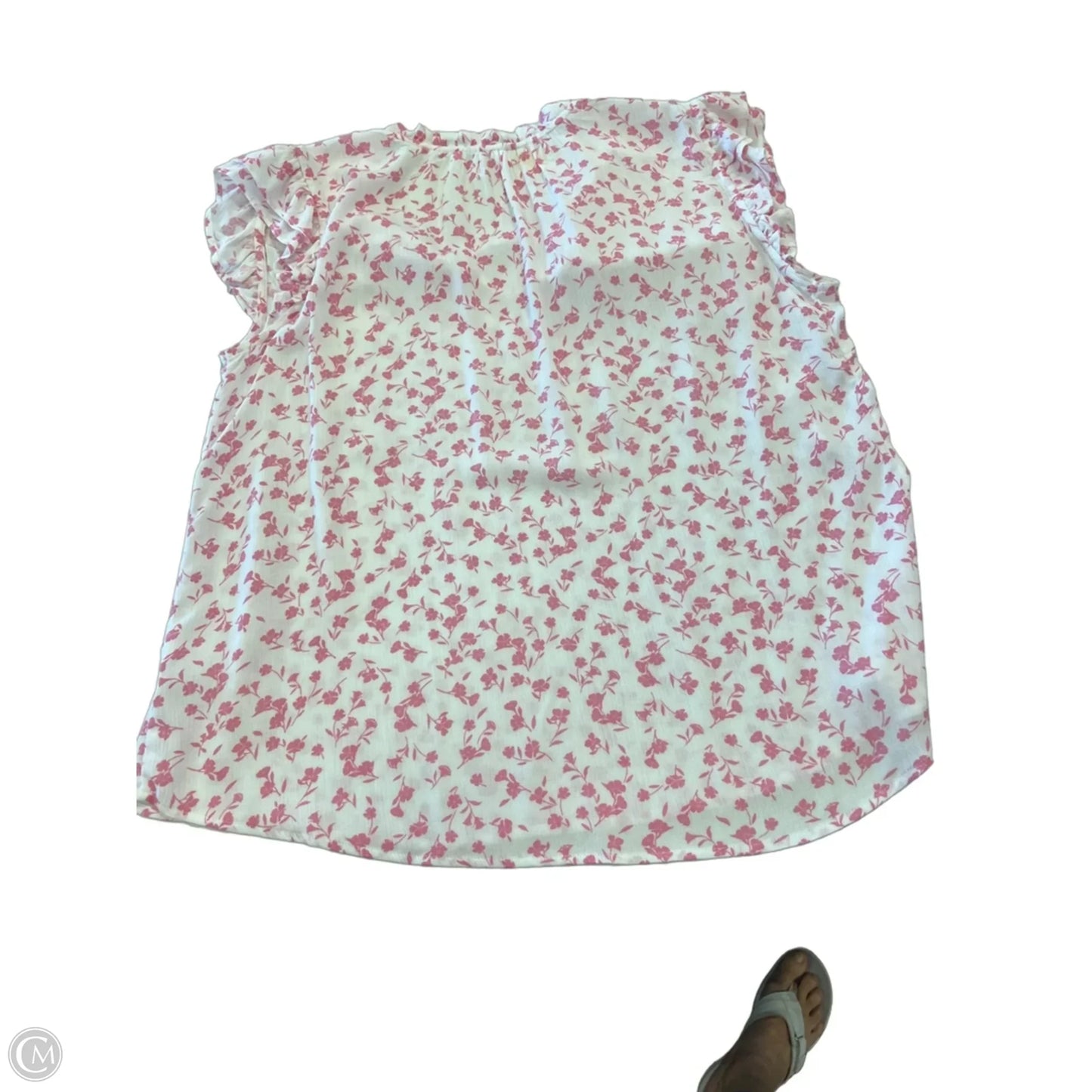 Top Sleeveless By Clothes Mentor In Pink & White, Size: Xl
