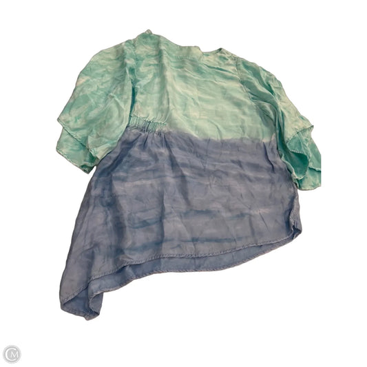 Top 3/4 Sleeve By Ic By Connie K In Blue & Purple, Size: S