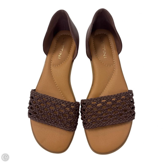 Sandals Flats By Clothes Mentor In Brown, Size: 8.5