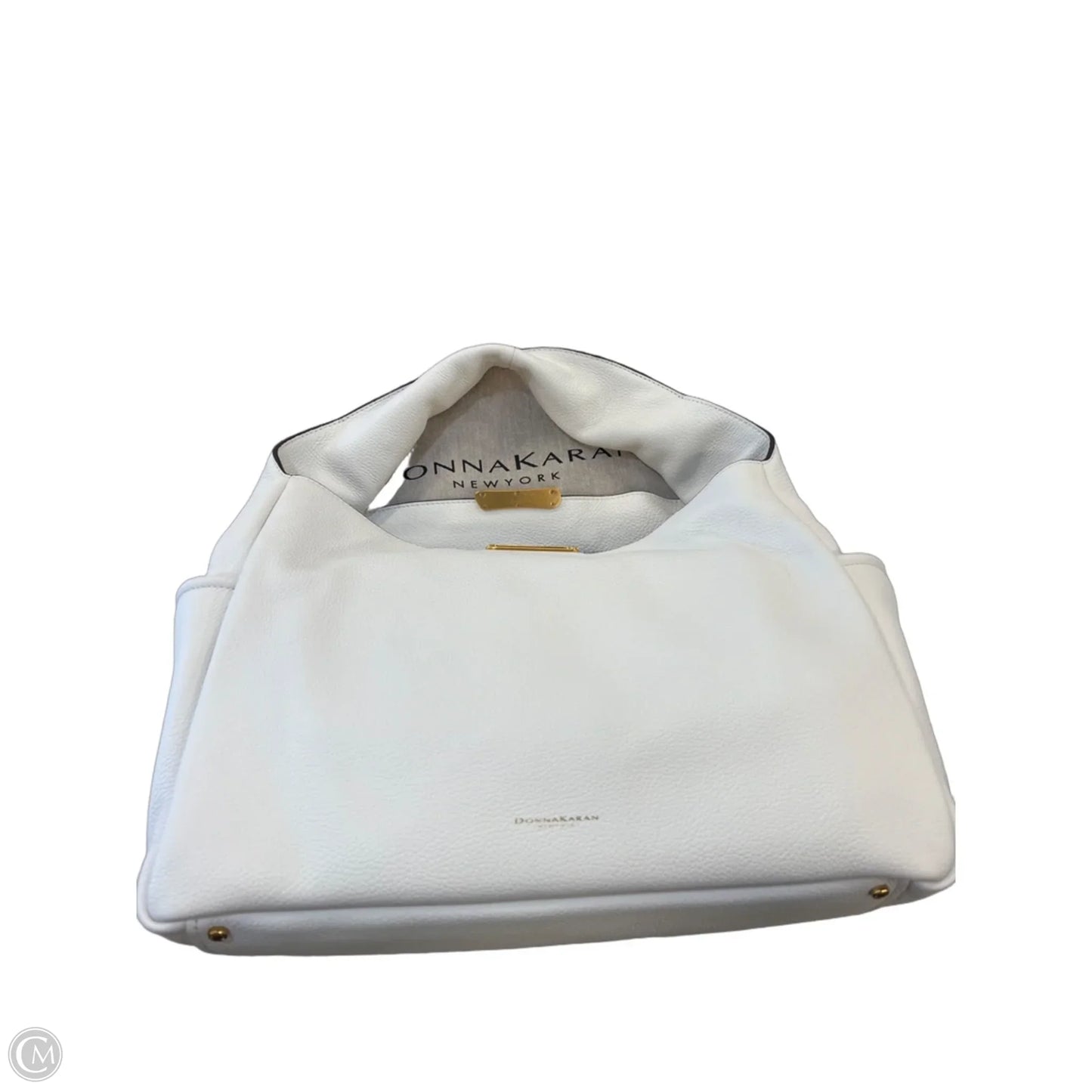 Handbag Leather By Donna Karan, Size: Large