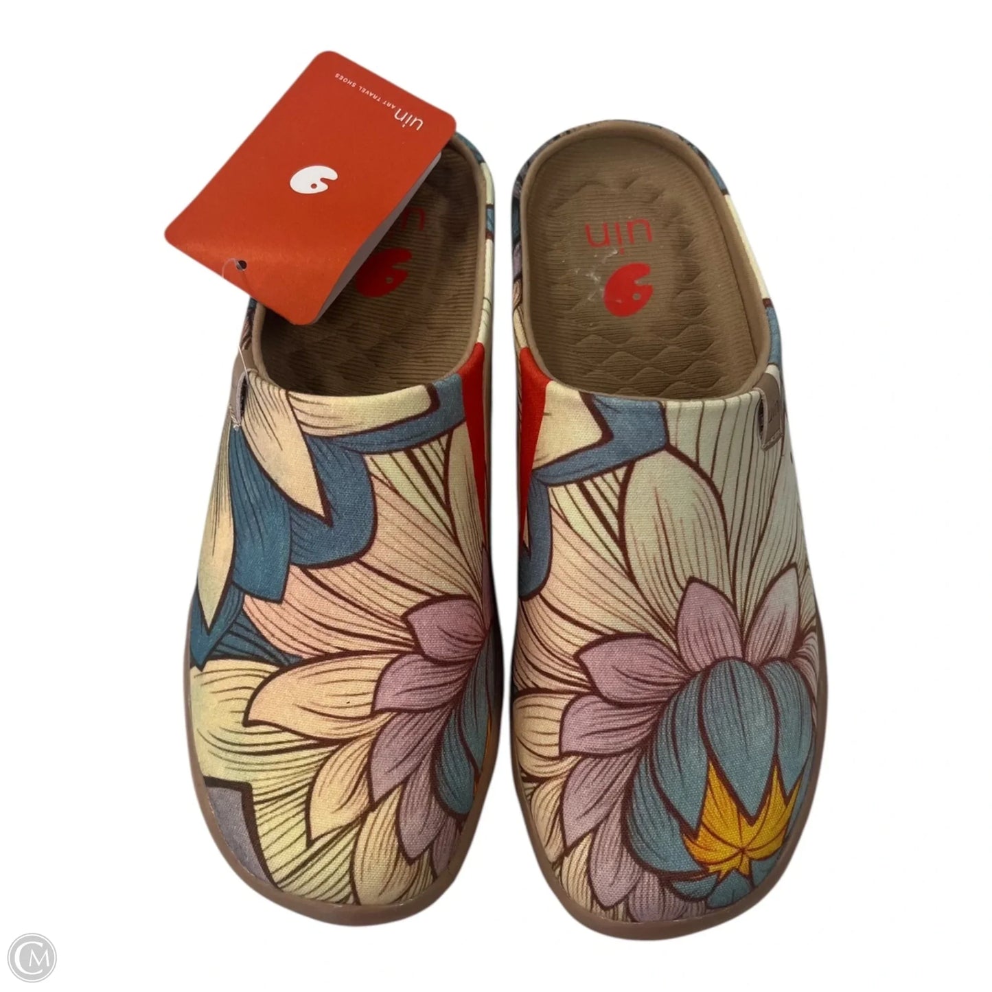 Shoes Flats By Clothes Mentor In Floral Print, Size: 5.5
