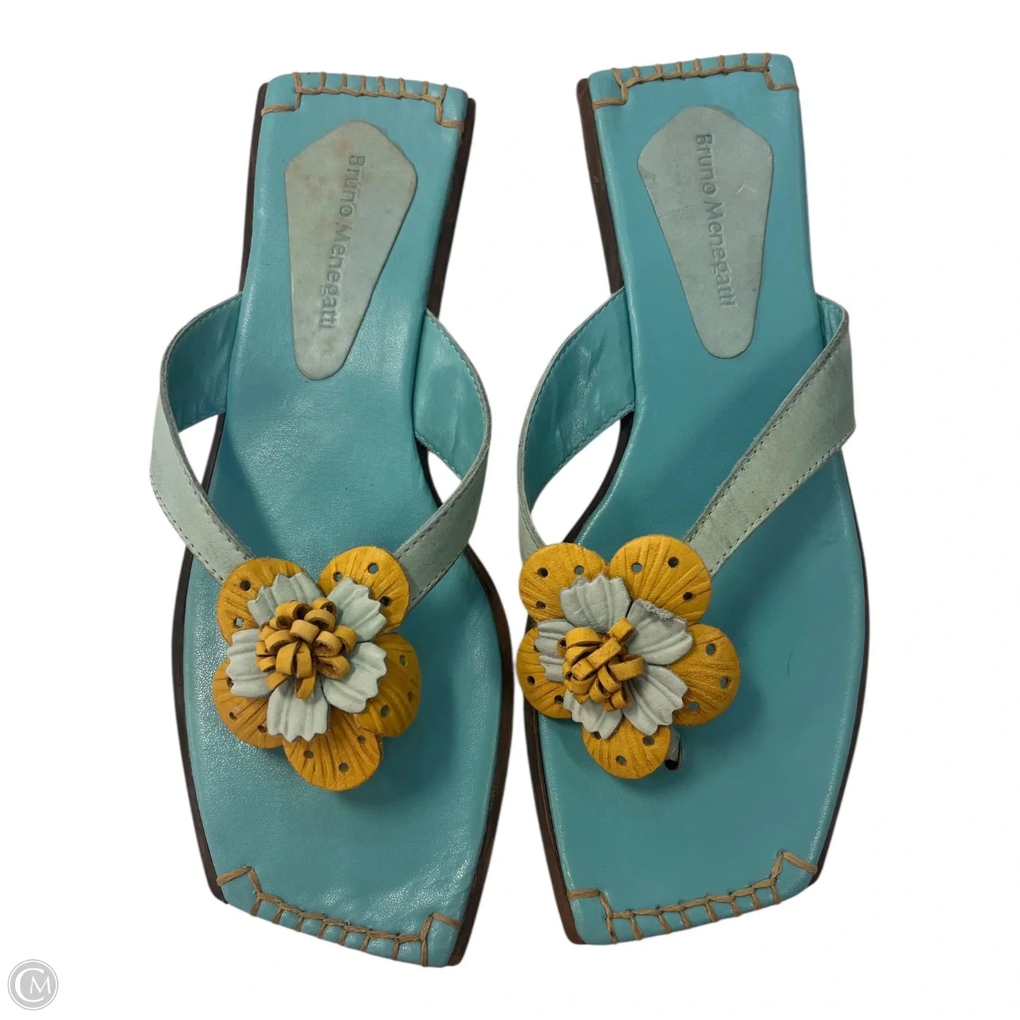 Sandals Flats By Bruno Magli Shoes In Blue, Size: 8