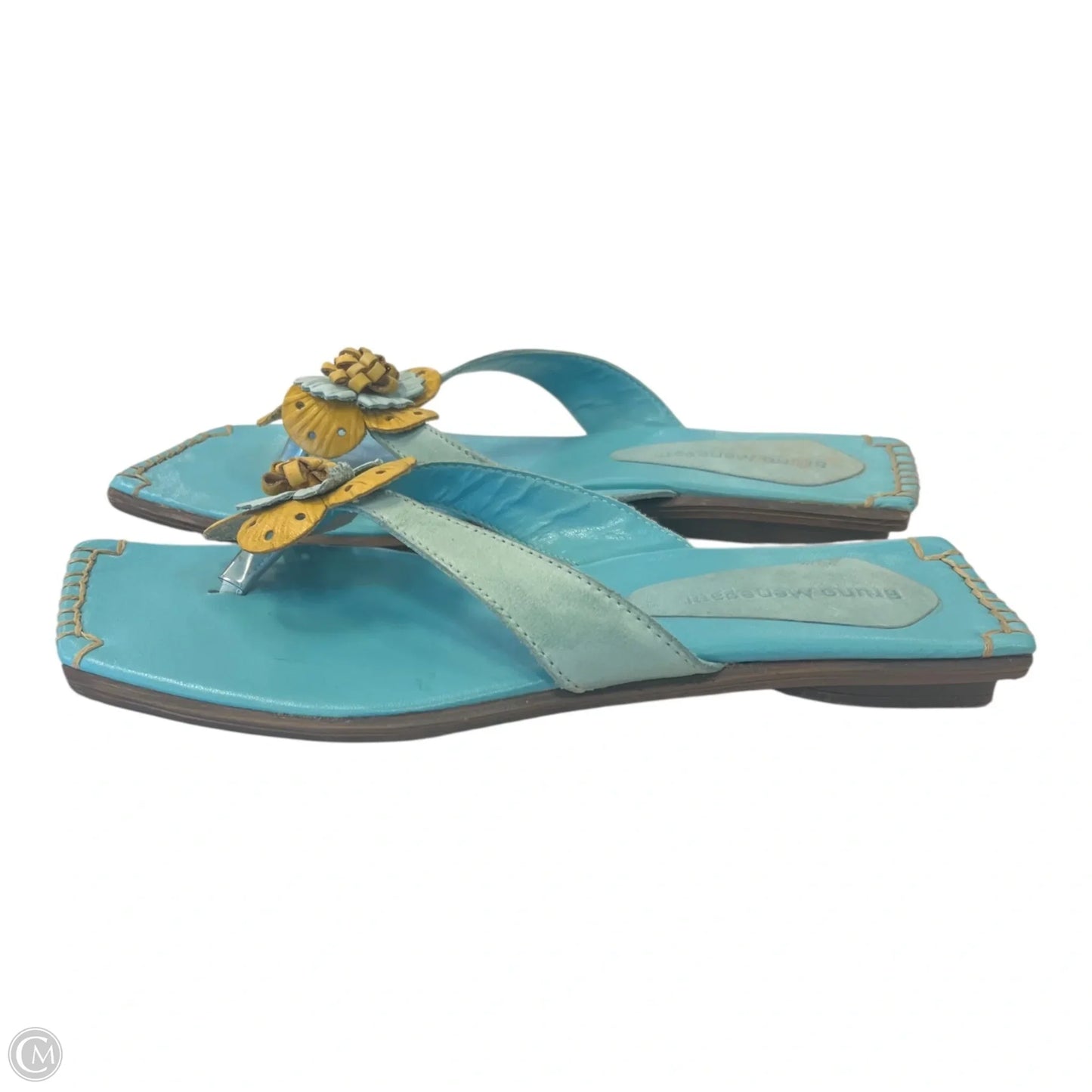 Sandals Flats By Bruno Magli Shoes In Blue, Size: 8