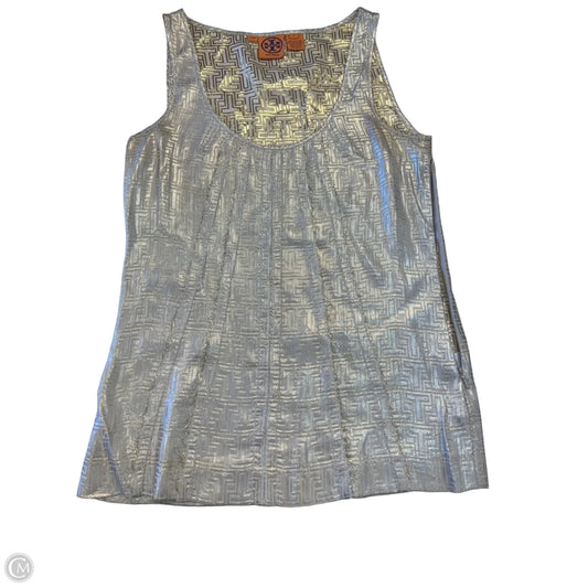 Top Sleeveless Designer By Tory Burch In Gold, Size: 0