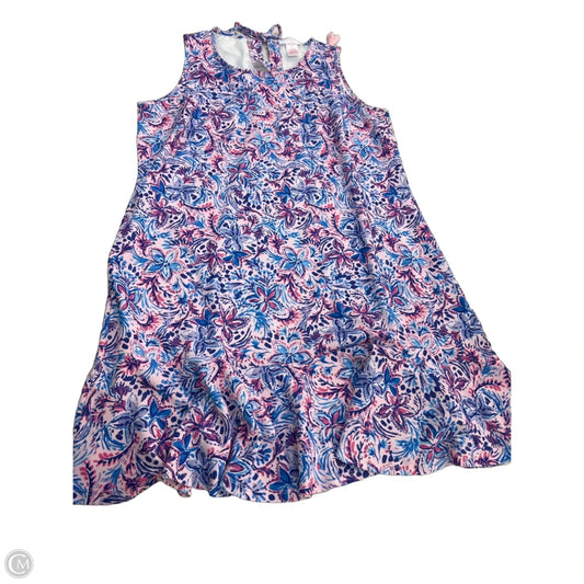 Dress Casual Short By Stella Parker In Blue & Purple, Size: L