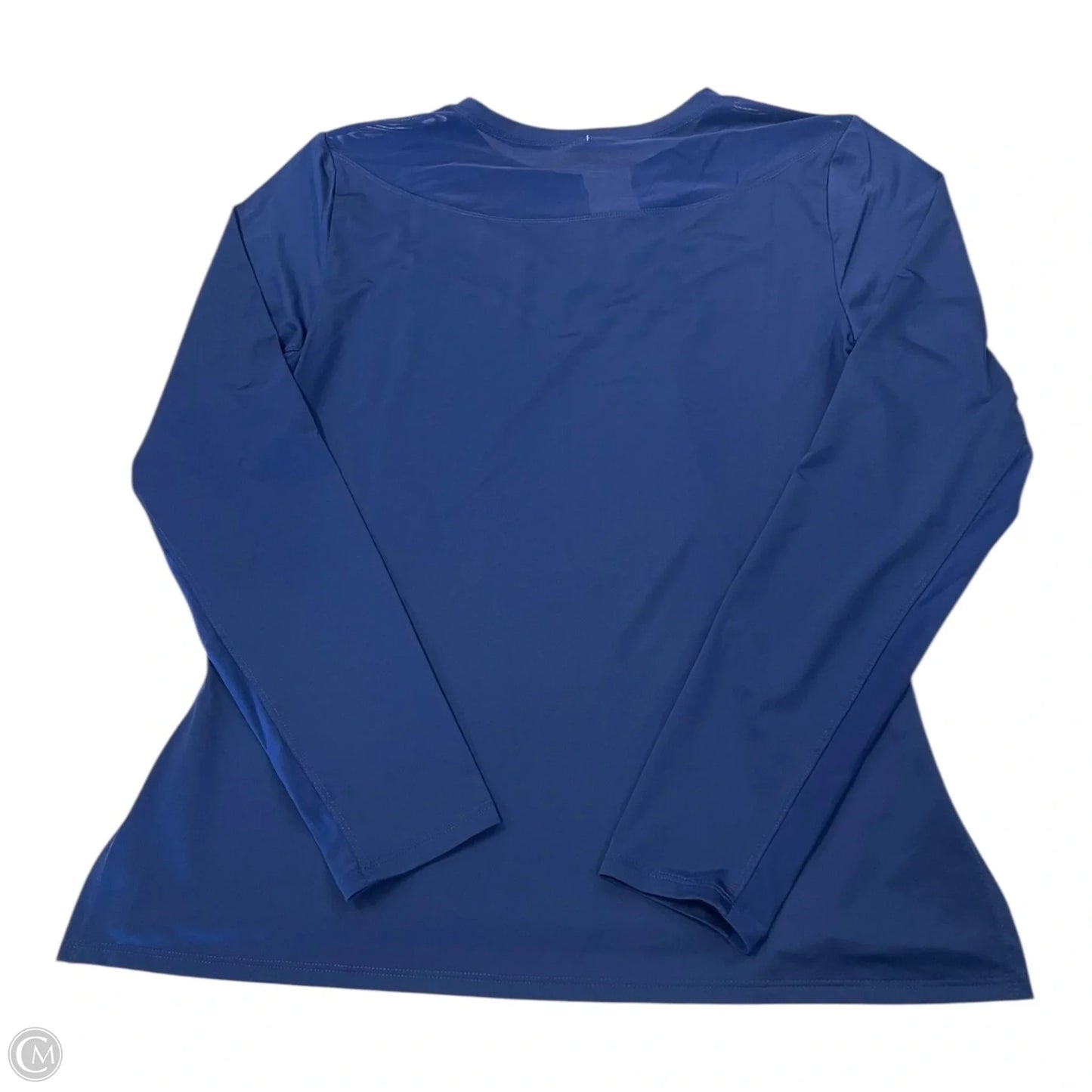 Athletic Top Long Sleeve Crewneck By Tail In Blue & Orange, Size: M