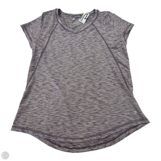Athletic Top Short Sleeve By Xersion In Purple, Size: M
