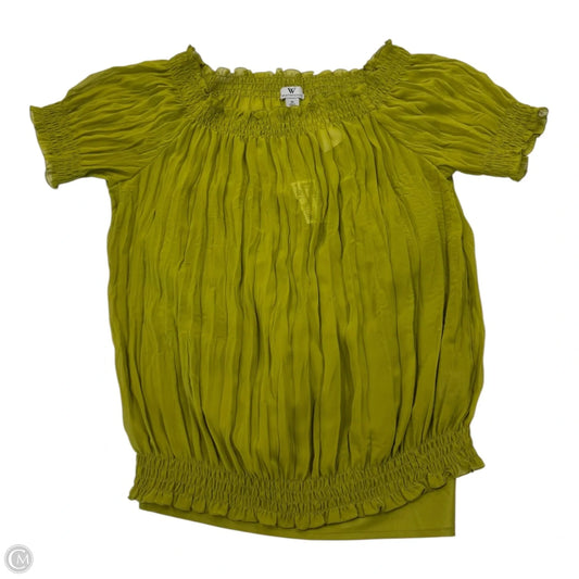 Top 2pc Short Sleeve By Worthington In Green, Size: M