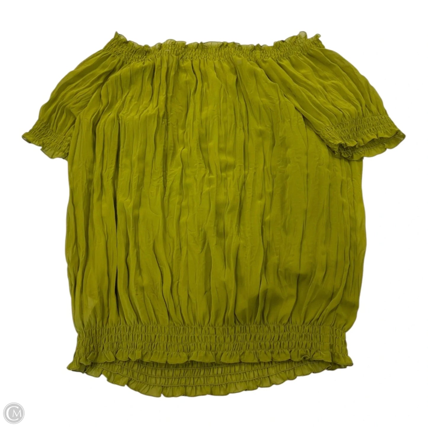 Top 2pc Short Sleeve By Worthington In Green, Size: M