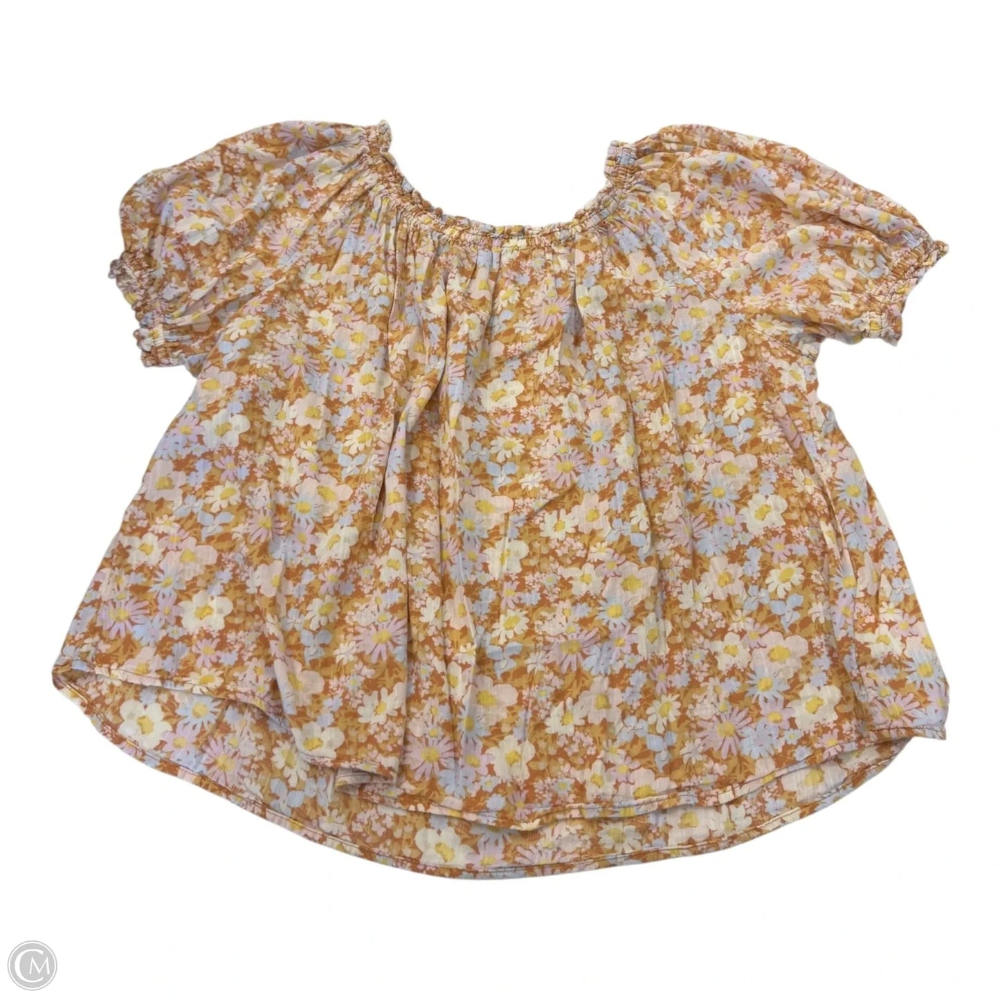 Top Short Sleeve By Gap In Floral Print, Size: L