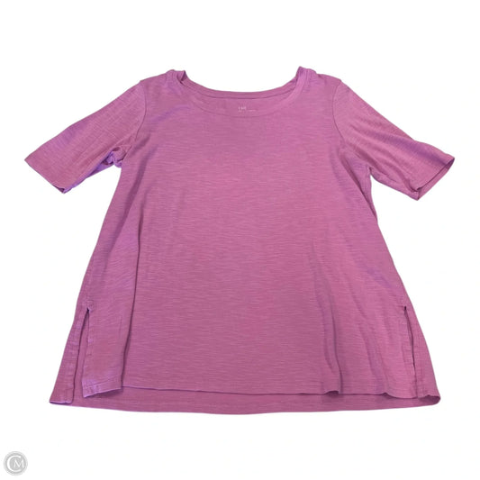 Top Short Sleeve By J. Jill In Pink, Size: M