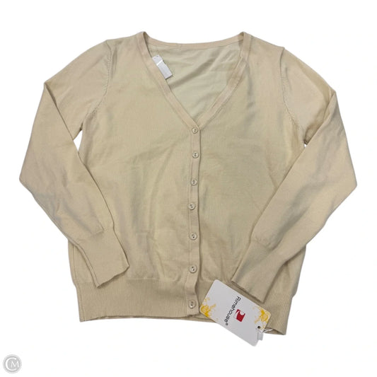 Cardigan By Clothes Mentor In Cream, Size: L