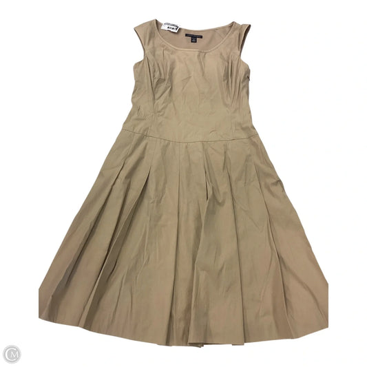 Dress Casual Midi By Banana Republic In Beige, Size: 4