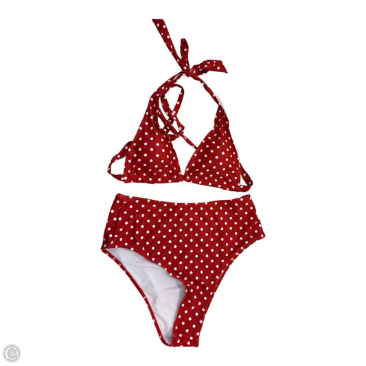 Swimsuit 2pc By Clothes Mentor In Polkadot Pattern, Size: Xl