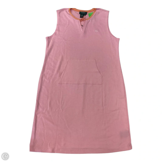 Dress Casual Midi By Lauren By Ralph Lauren In Orange & Pink, Size: Lp
