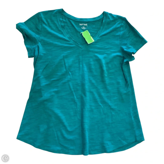 Top Short Sleeve Basic By Dept 222 In Teal, Size: Mp